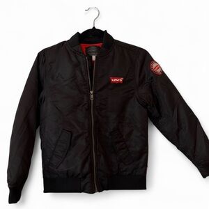 Levi's Black Jacket with Red Details
